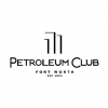 Logo for the Petroleum Club of Fort Worth, Texas. The logo is circular and includes the club's name in white text, with "Fort Worth" and "Est. 1953" written in smaller text below the club name. There is also blue text in the top right corner that reads "וה" which we cannot translate.