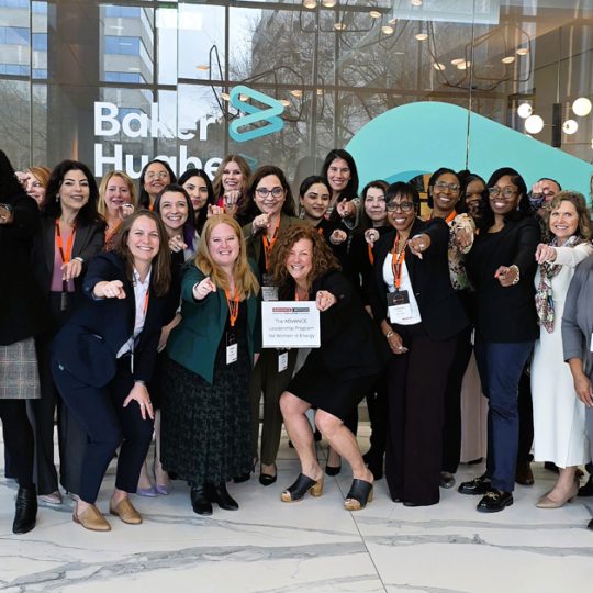 Group photo of empowered women attendees at ADVANCE Leadership Program for Women in Energy at Baker Hughes, Houston – March 9-10, 2026.